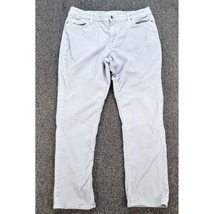 Lands End Pants Womens 16 Gray 36x30 Corduroy Stretch Cotton Academia Casual